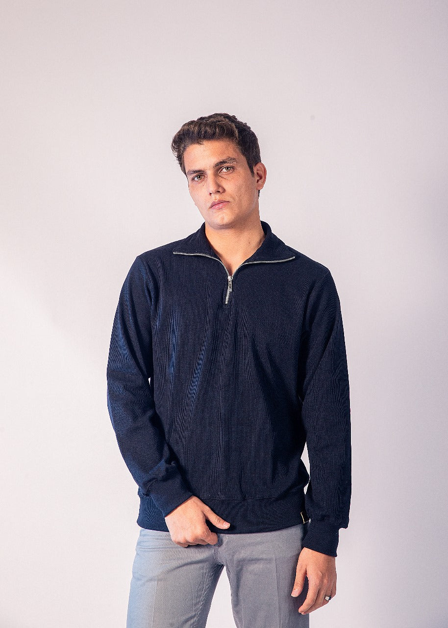 OLD MONEY FULL SLEEVES ZIPPER POLO