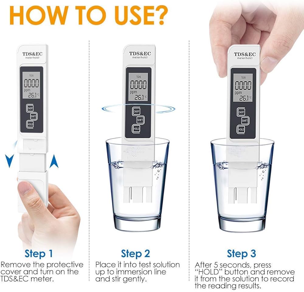 💧 TDS Meter Water Quality Testing Pen – Digital Water Purity Tester for Home